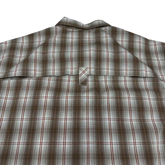 Red Head Brand Co. Mens Brown Plaid Button Up SS Shirt, Size XXL - Picture 4 of 8